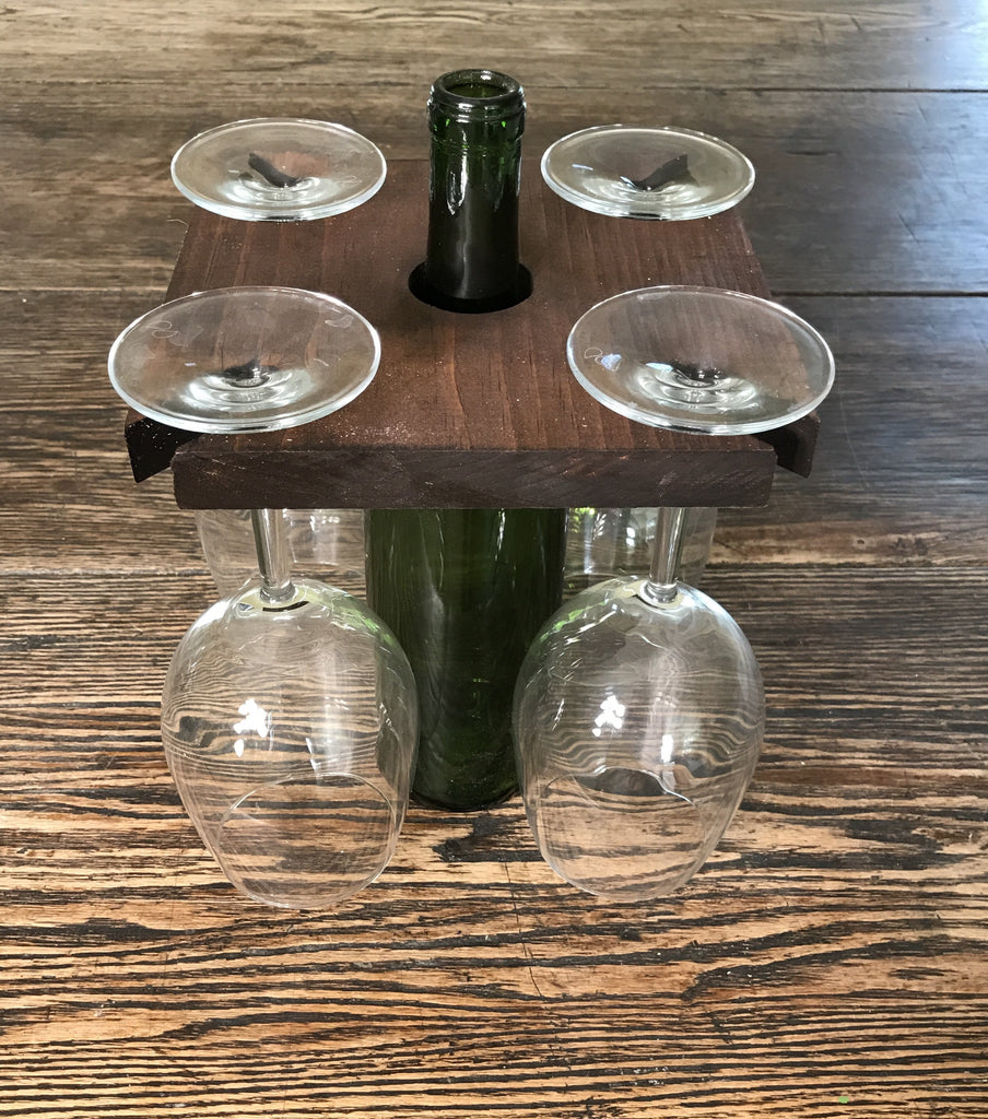 Wine Glass Holder for a Wine Bottle – The McConnell Venture