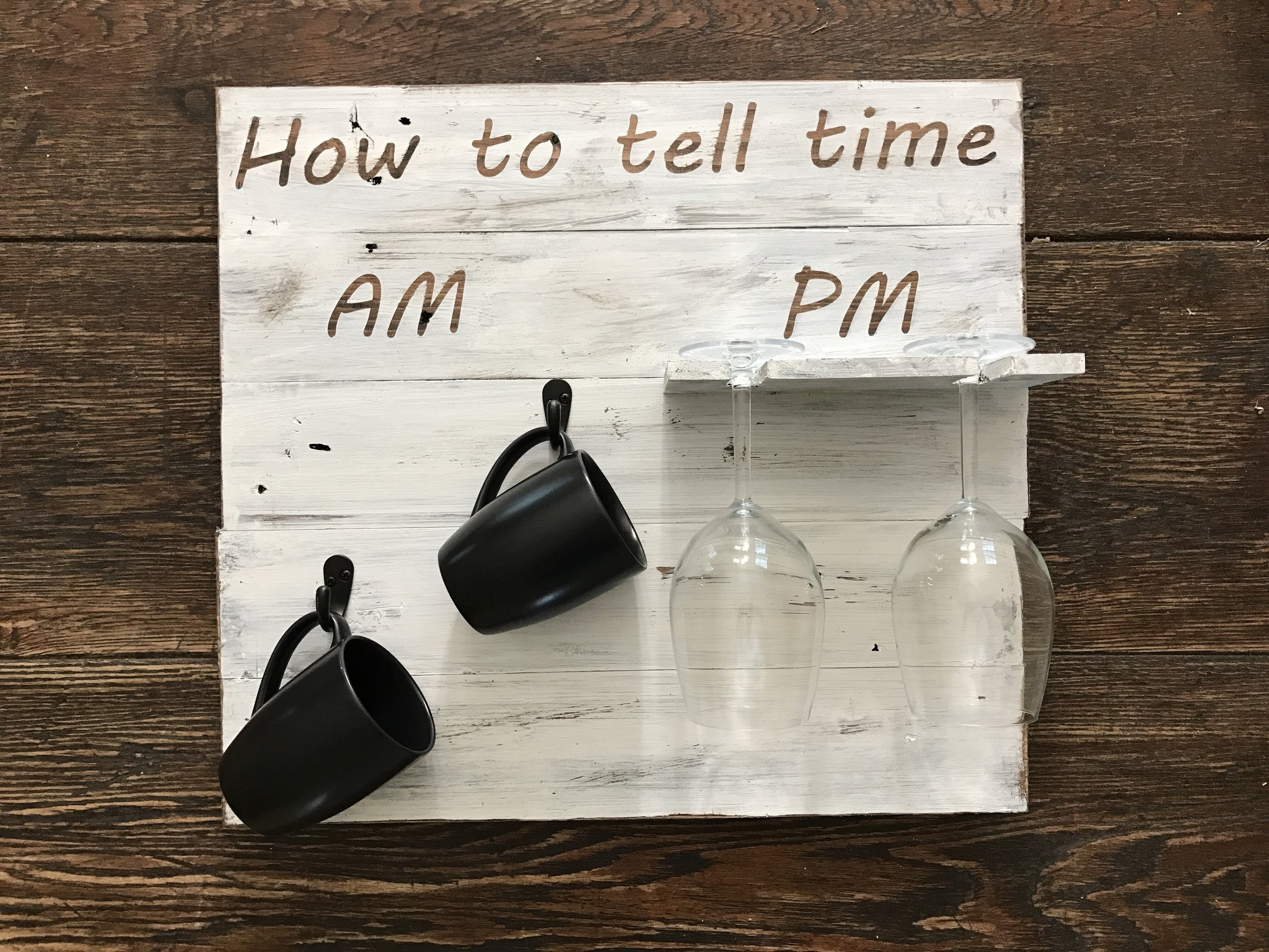 How To Tell Time Coffee Mug and Wine Glass Holder The McConnell Venture